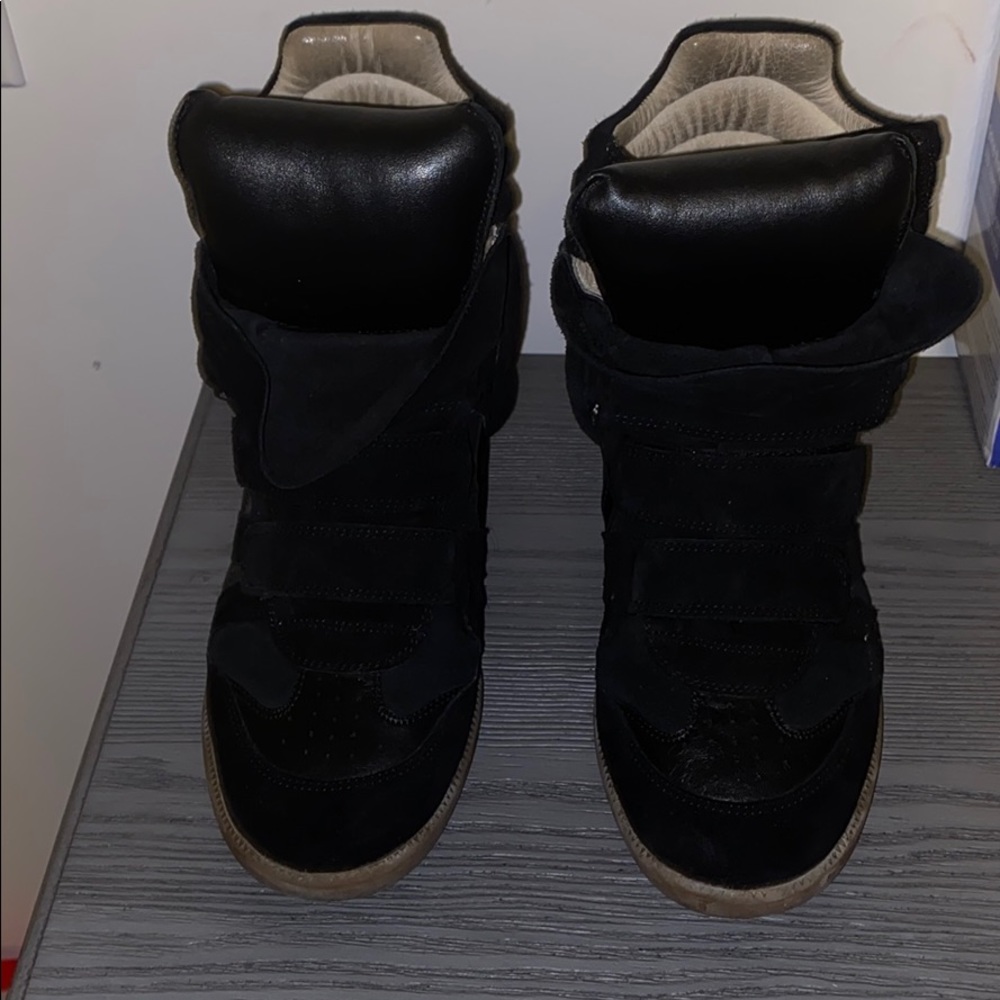 Isabel marrant bekket leather and suede sneaker